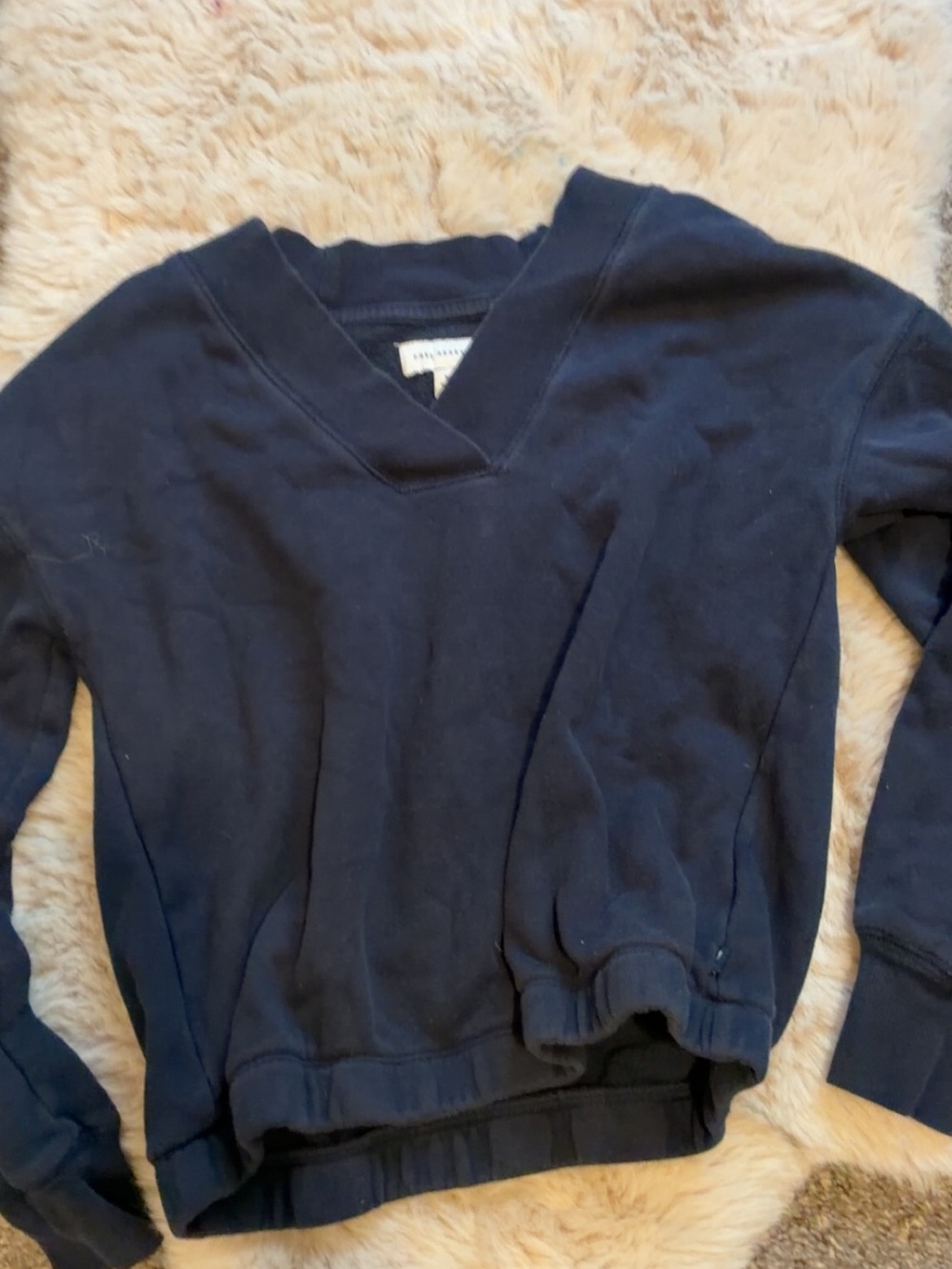 Navy V neck sweater